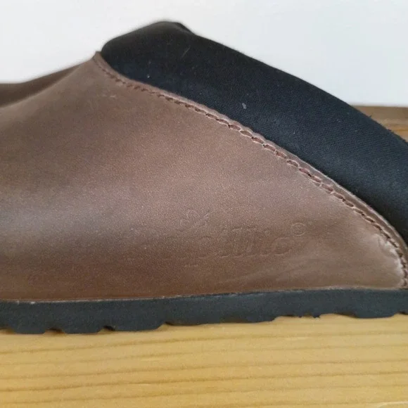 Birkenstock Boston Papillio Brown Sandals Slip On Slides Size 38 Women's 7 Mns 5 - Picture 5 of 14